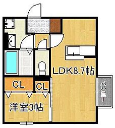 D-ROOM桜 本城 1階/-