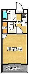 サンピア医生ヶ丘 1Kの間取図画像