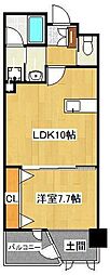ロイヤル光貞台 1LDKの間取図画像