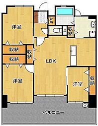 レジェンド111 3LDKの間取図画像