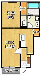 フェリーチェ猪熊 1LDKの間取図画像