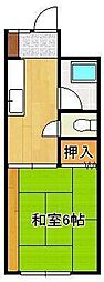 サンホーム金村 1Kの間取図画像