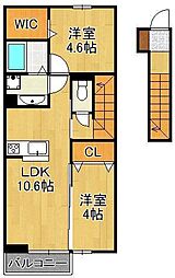 メゾンソレイユ折尾 2階/-