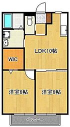エクセルハイムB棟 2階/-