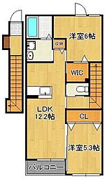 ラピュタパーク 2LDKの間取図画像