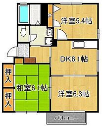 クエストヒル陣原B 2階/-