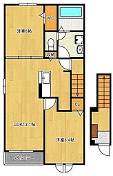 ティーダ竹末 B 2階/-