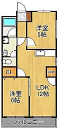 ウェルハイツ 2LDKの間取図画像