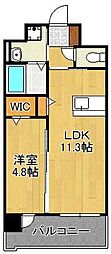アースコートY'sシティ西神原 1LDKの間取図画像