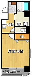 グランド・コスモ 1Kの間取図画像