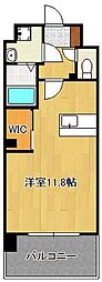 レジェンド岡田 ワンルームの間取図画像