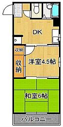 第3サンピア 2Kの間取図画像