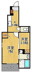 グラースメゾン 1SKの間取図画像