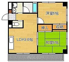 5階 / 2DK / 40.5㎡