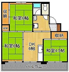 ビレッジハウス直方東 2号棟 2階