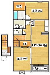 プロムナード上上津役Ｂ 2階