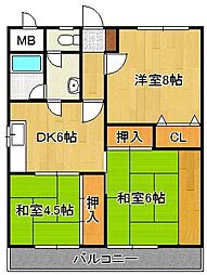 サンコスモス京良城 3階
