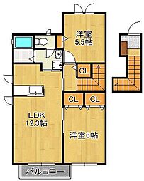 ブランシェ幸神B・C棟 2階