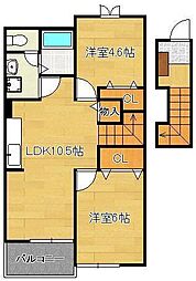 アメニティ 2LDKの間取図画像