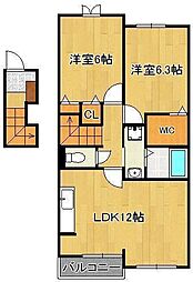 リバーサイドみどりやまA 2階