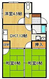 間取図画像 3DK
