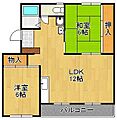 雇用促進住宅中間宿舎ヴィラナリー中間4棟2階3.5万円
