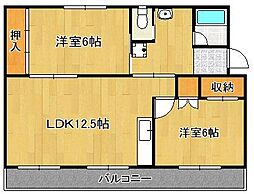 ヴィラナリー中間II 5号棟 3階/-