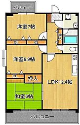 ルシオーレ 3LDKの間取図画像