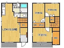 ヴィエラ中間Ｂ棟 1階/-