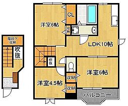 シャルマン浮島1 3LDKの間取図画像