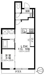 ＬＩＢＲＯ　ＰＡＬＡＣＩＯ 1階1LDKの間取り