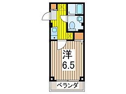 エミネックス蕨塚越 1階1Kの間取り