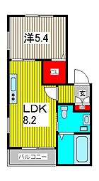 Harmonie 1LDKの間取図画像