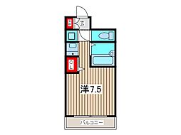 ライオンズプラザ西川口 1Kの間取図画像