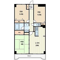 ダイヤメゾン戸田公園 3LDKの間取図画像