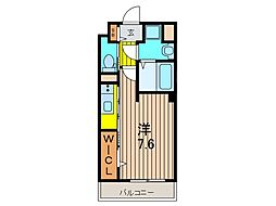 ティアレ 1Kの間取図画像