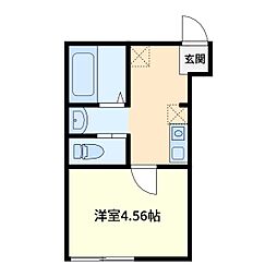蕨市南町1丁目アパート 1Kの間取図画像