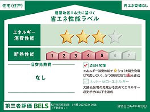 省エネ性能ラベルを拡大表示