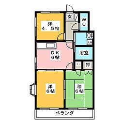 間取図画像 3DK