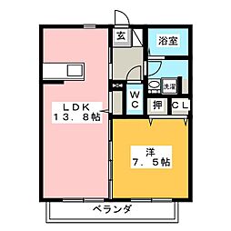 間取図画像 1LDK