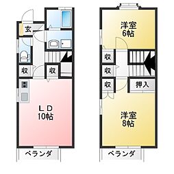 ルミエール高根 2LDKの間取図画像
