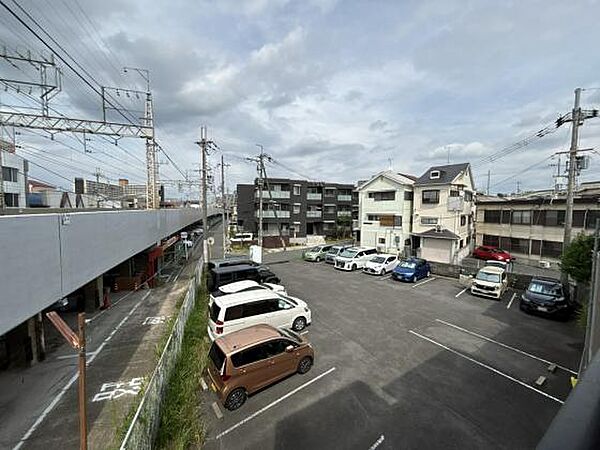 2階北側ベランダからの眺めモザイク