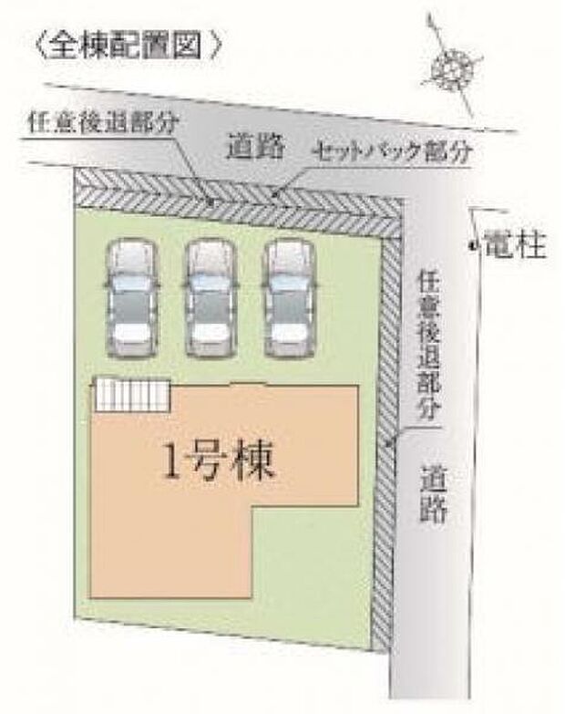 並列3台駐車可能。セカンドカーや来客時にも対応できます。