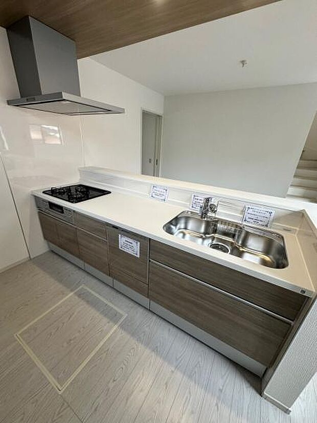 食洗機付きで機能的なキッチン。使いやすく家事楽が叶います。