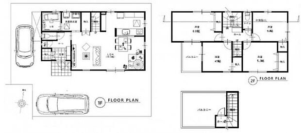 B号棟 リビングにはあるとうれしい収納もございます。