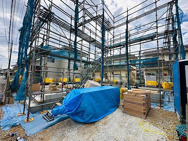 9/29撮影 基礎が出来上がり、全体の大きさがわかるようになってきました。