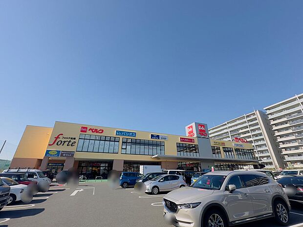 フォルテ船橋まで徒歩14分 敷地内に11店舗が展開の複合施設。9時から0時までの営業店舗もあり近隣にあると嬉しい買い物環境。