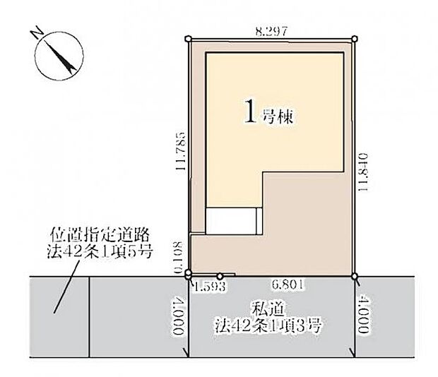 カースペースには左右にゆとりある限定1棟。