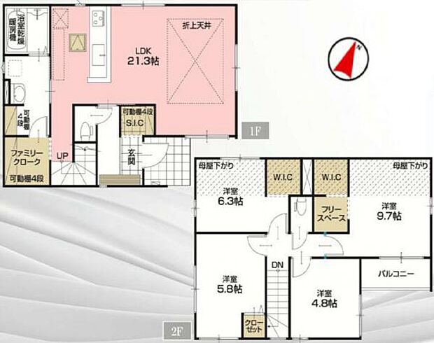 収納充実とはまさにこのこと。収納力に自信の4LDK。