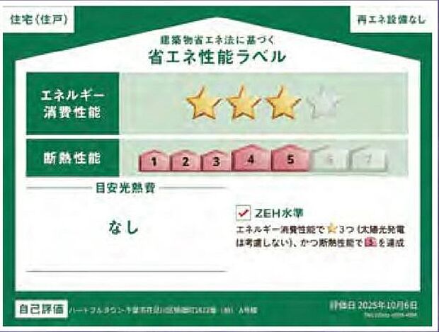 第三者評価機関のBELS認定が付いており、省エネ住宅として期待できます。